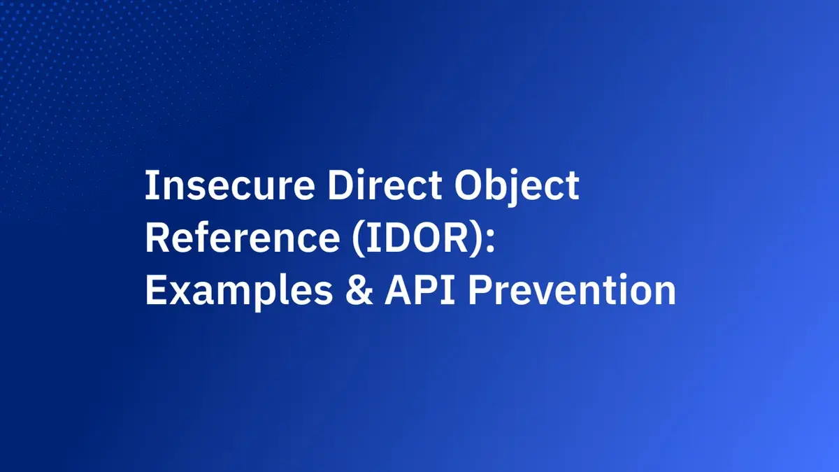 不安全直接物件參照(IDOR):範例與 API 防護