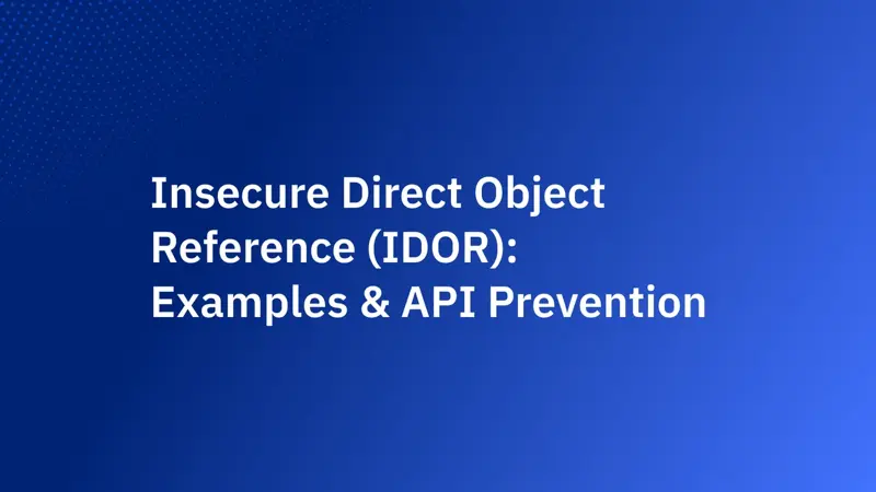 不安全直接物件參照(IDOR):範例與 API 防護