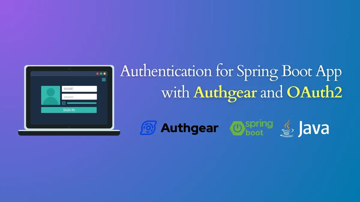 Authentication for Spring Boot App with Authgear and OAuth2